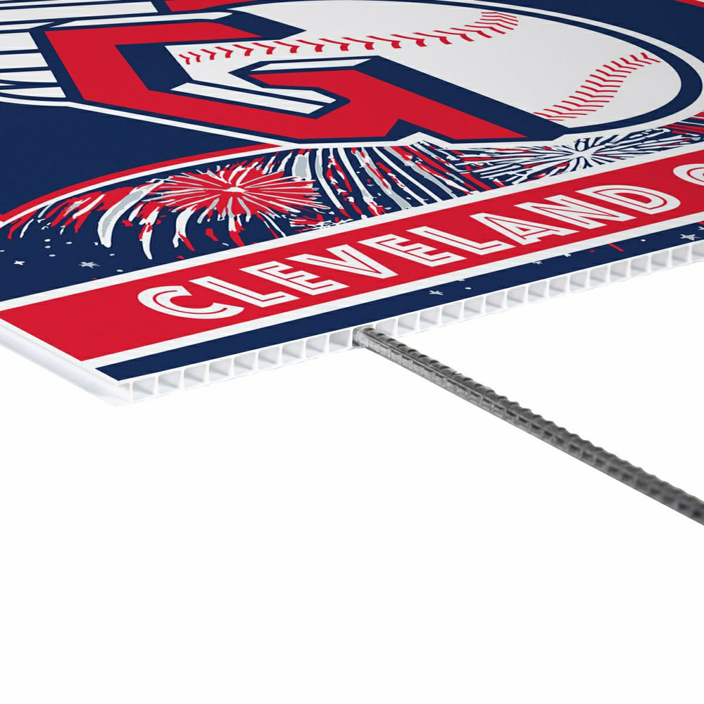 Cleveland Guardians Yard Sign, Patriotic, MLB, Home
