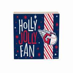 Cleveland Guardians Block, Holiday, 6x6, MLB, Home