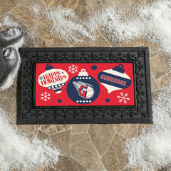 Cleveland Guardians Holiday Flocked Coir Sassafras Switch Mat, 22"x10", MLB
