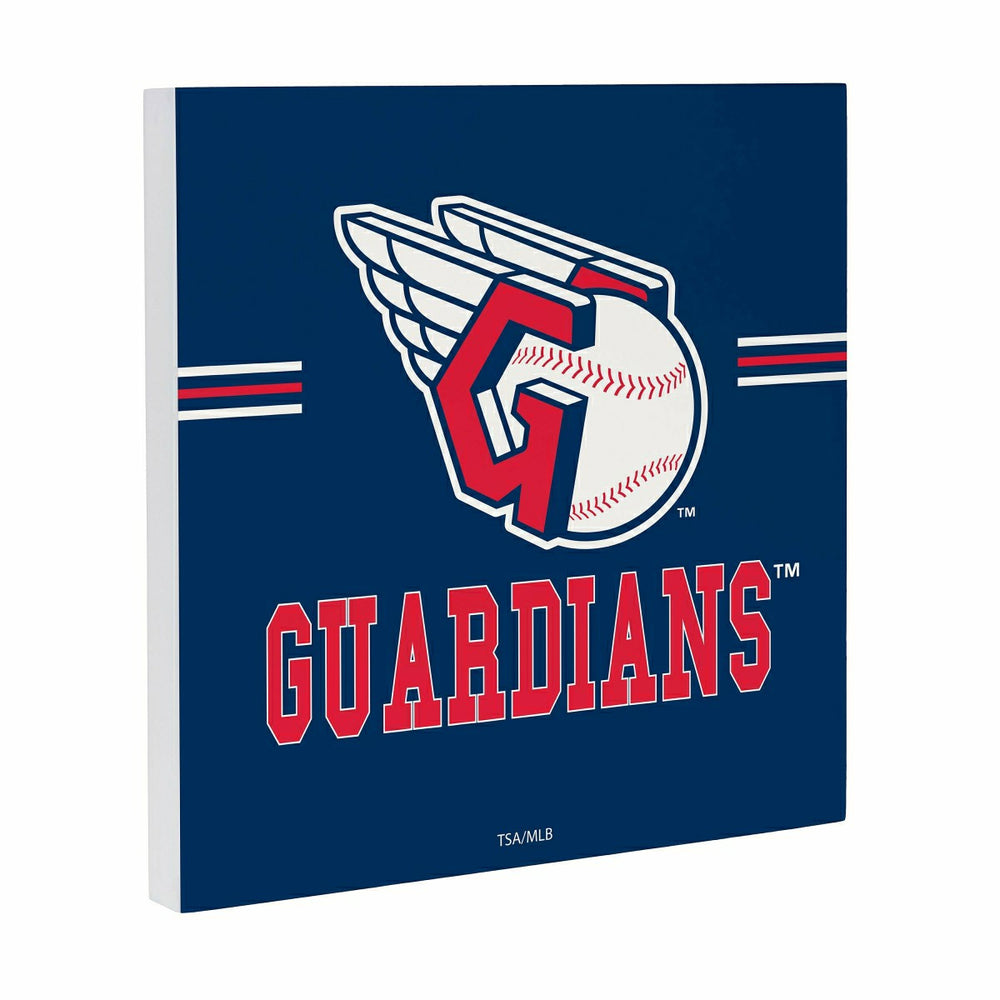 Cleveland Guardians Wood Wall Sign, 12x12, MLB, Home