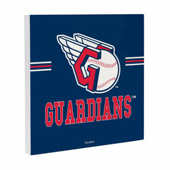 Cleveland Guardians Wood Wall Sign, 12x12, MLB, Home