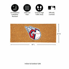 Cleveland Guardians Extra Large Full Color Coir Mat, 60"x24", MLB