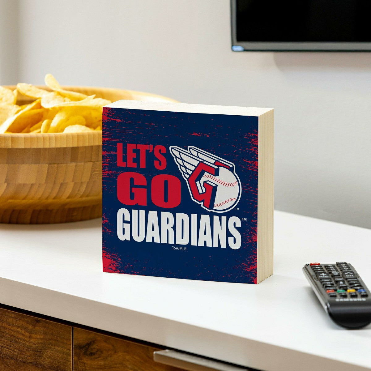 Cleveland Guardians Plock, Down Home Fans, 6x6, MLB, Home