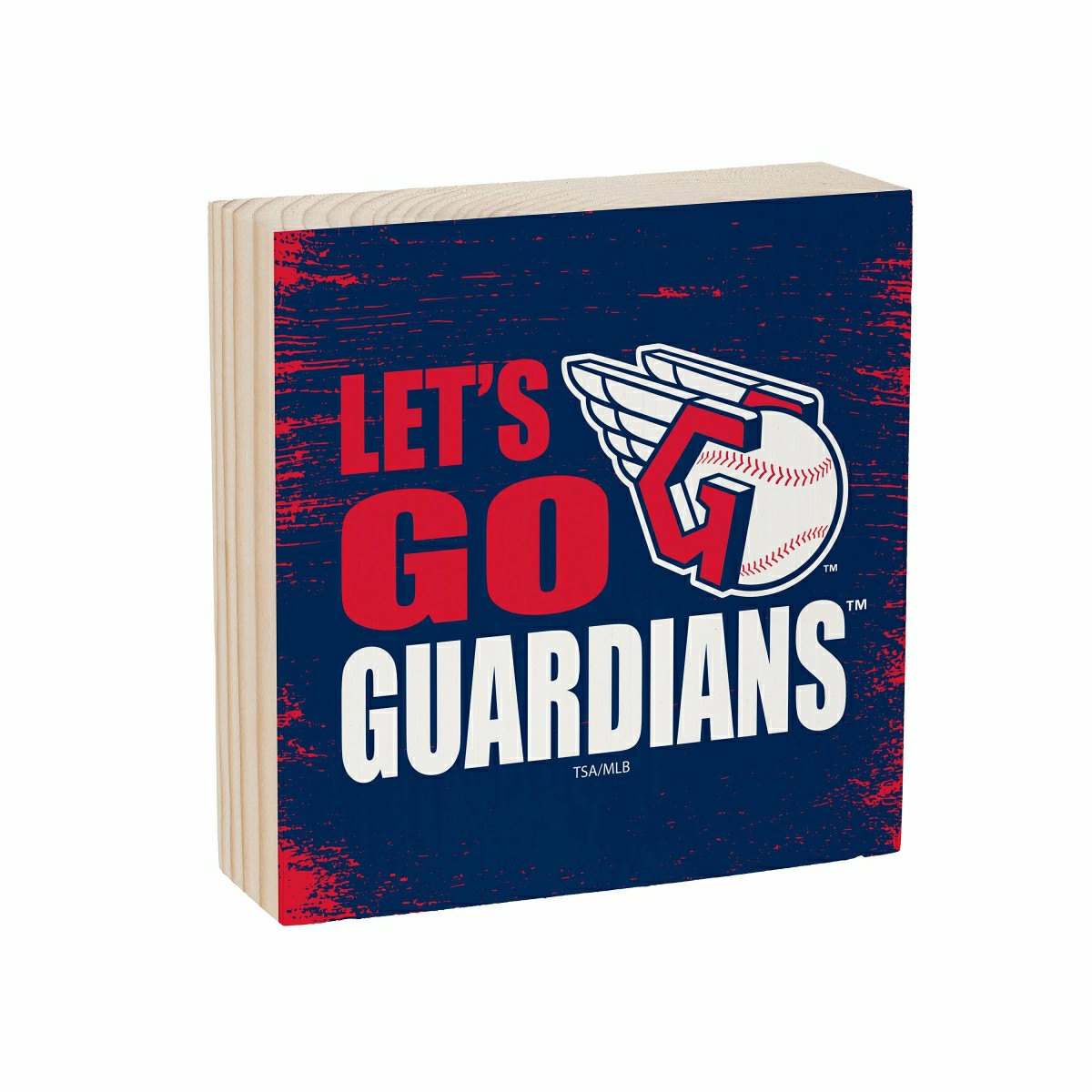Cleveland Guardians Plock, Down Home Fans, 6x6, MLB, Home