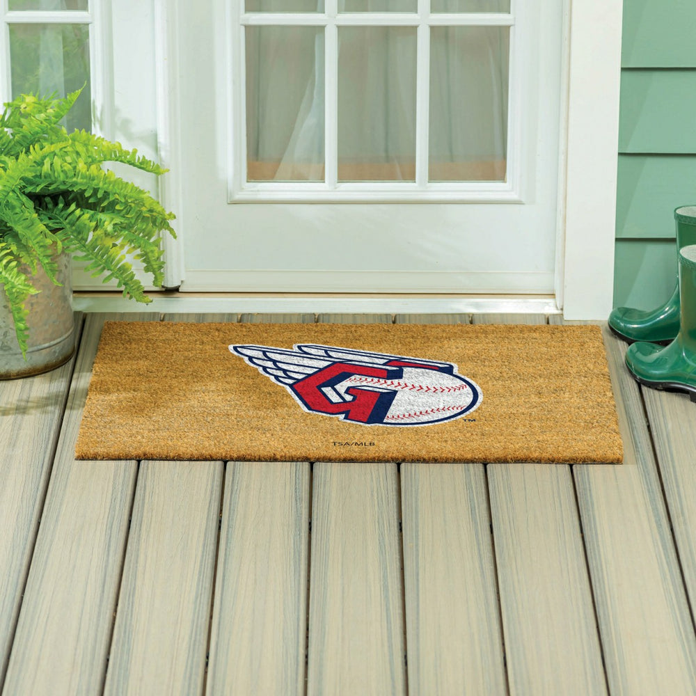 Cleveland Guardians Large Full Color Coir Mat, 36"x24", MLB