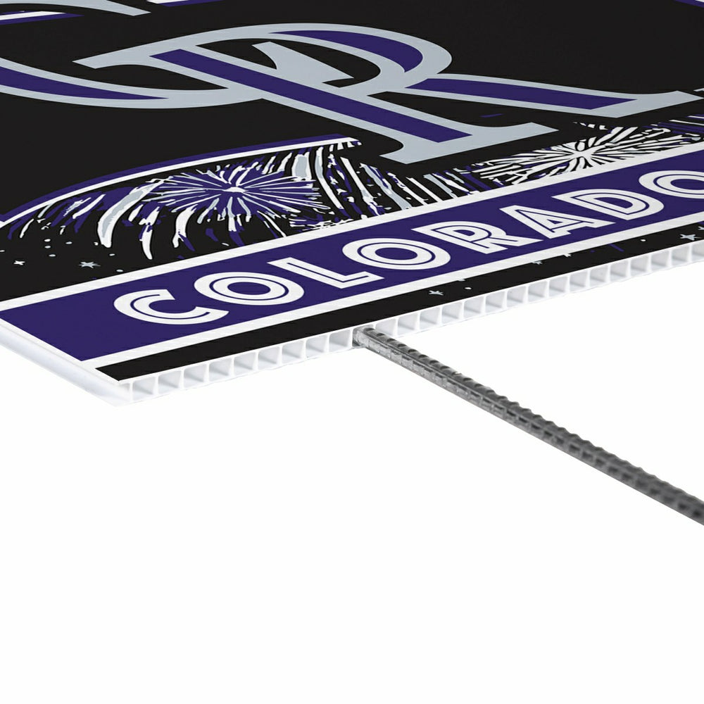 Colorado Rockies Yard Sign, Patriotic, MLB, Home