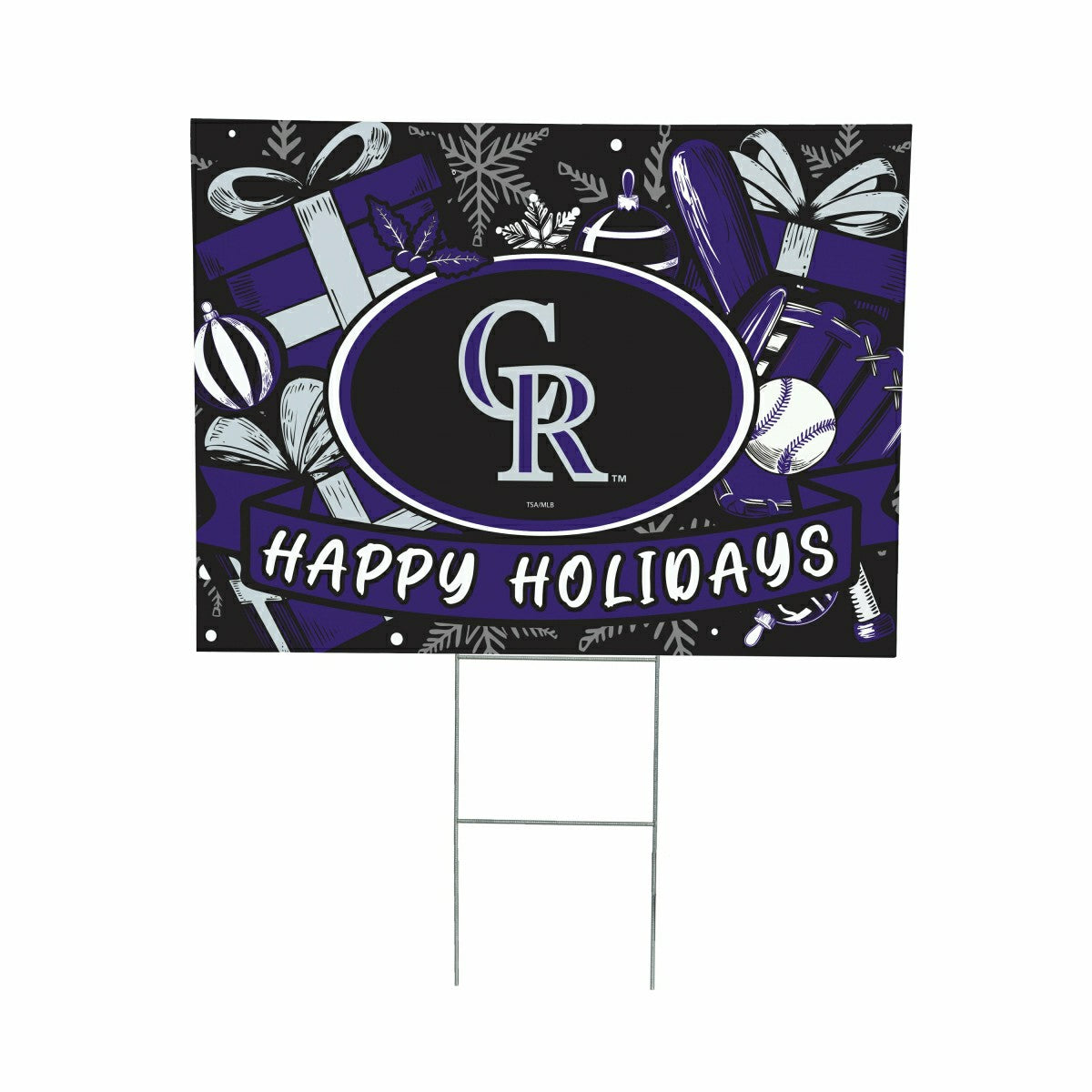 Colorado Rockies Yard Sign, Holiday, MLB, Home