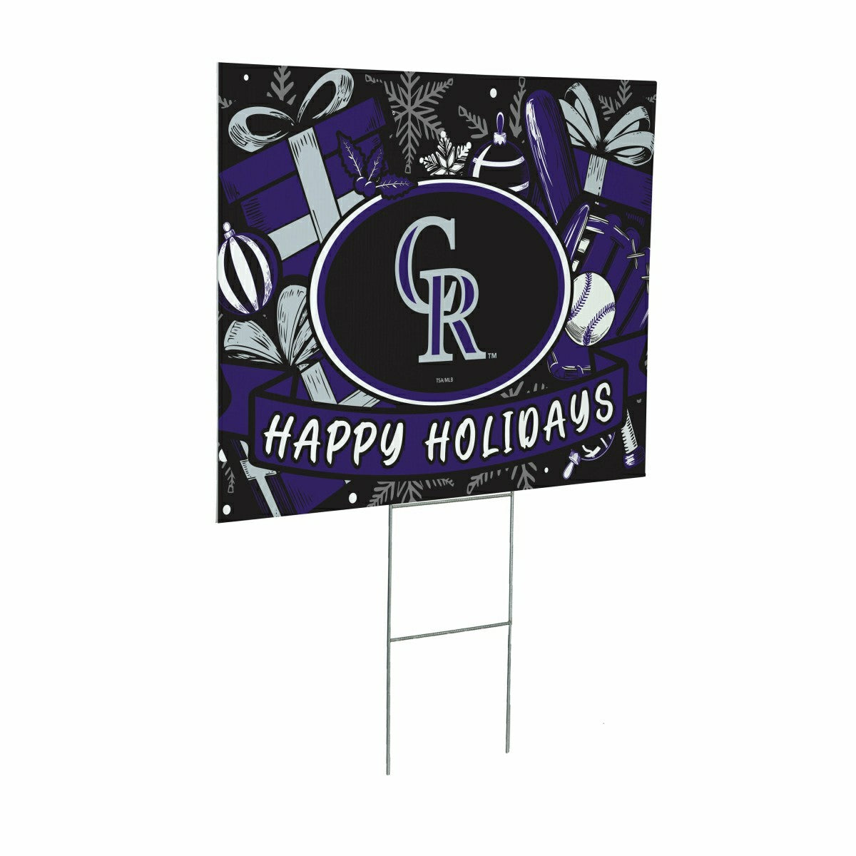 Colorado Rockies Yard Sign, Holiday, MLB, Home