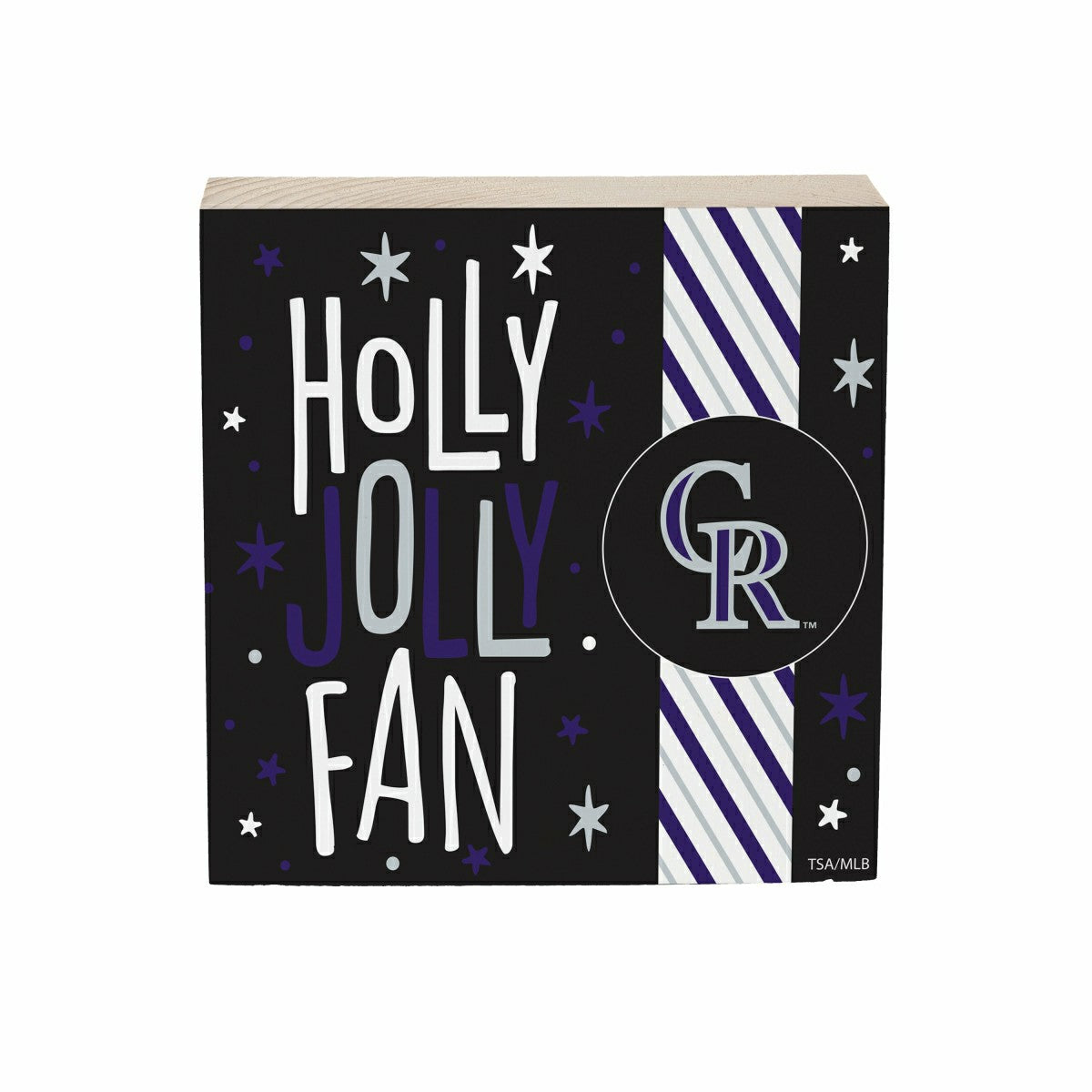 Colorado Rockies Block, Holiday, 6x6, MLB, Home