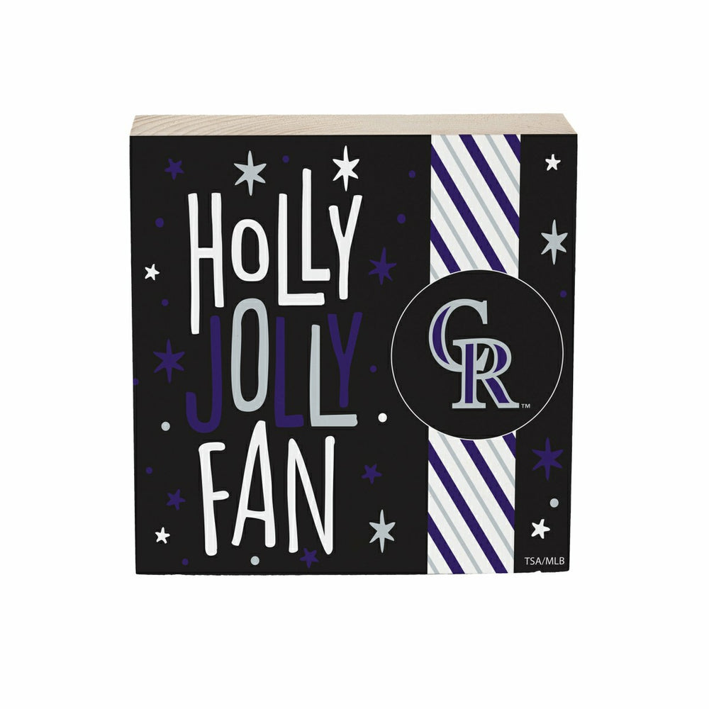 Colorado Rockies Block, Holiday, 6x6, MLB, Home