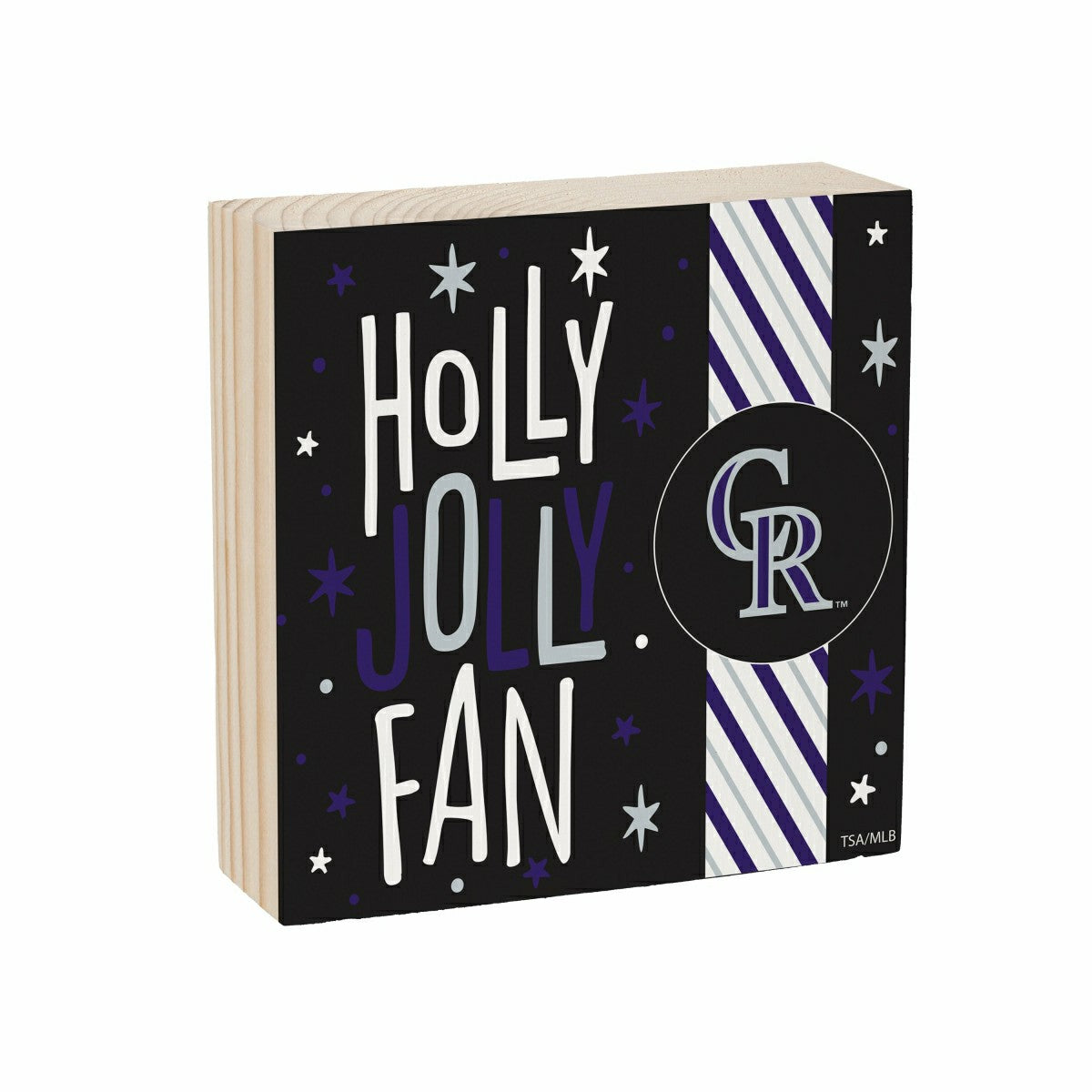 Colorado Rockies Block, Holiday, 6x6, MLB, Home