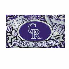 Colorado Rockies Holiday PVC Mat, 28"x16", MLB