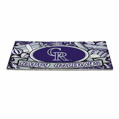 Colorado Rockies Holiday PVC Mat, 28"x16", MLB