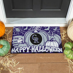 Colorado Rockies Halloween PVC Mat, 28"x16", MLB