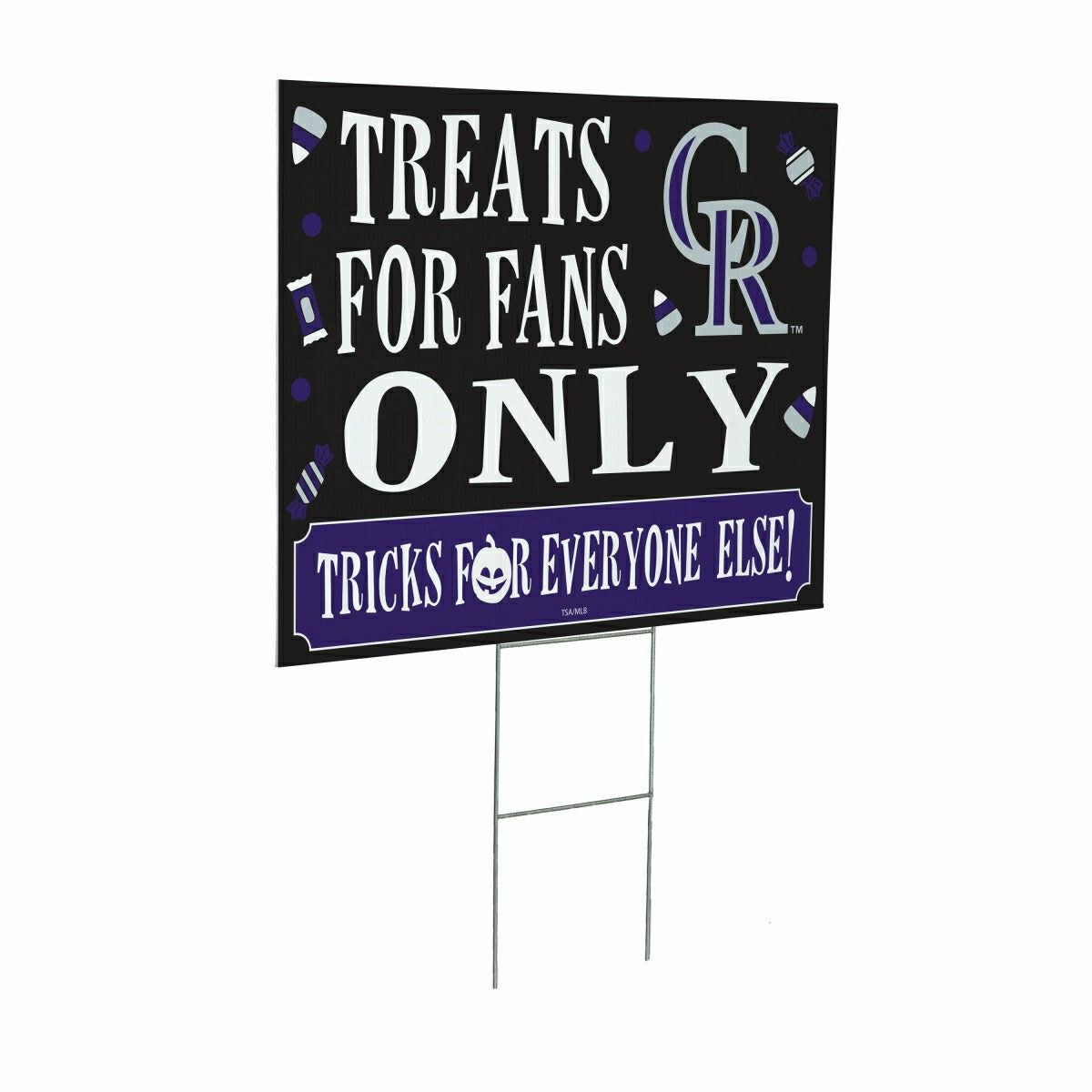 Colorado Rockies Yard Sign, Halloween Treats for Fans, MLB, Home