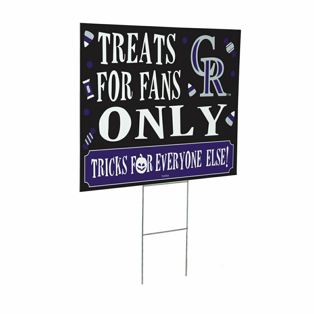 Colorado Rockies Yard Sign, Halloween Treats for Fans, MLB, Home