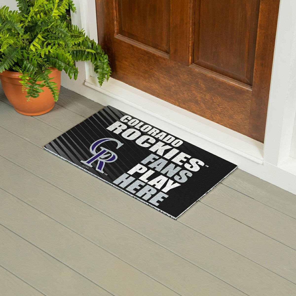 Colorado Rockies Fan Mat, 28"x16", MLB
