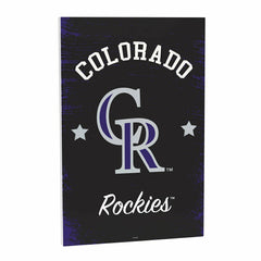 Colorado Rockies Wood Wall Sign, 16x24, MLB, Home