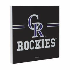 Colorado Rockies Wood Wall Sign, 12x12, MLB, Home