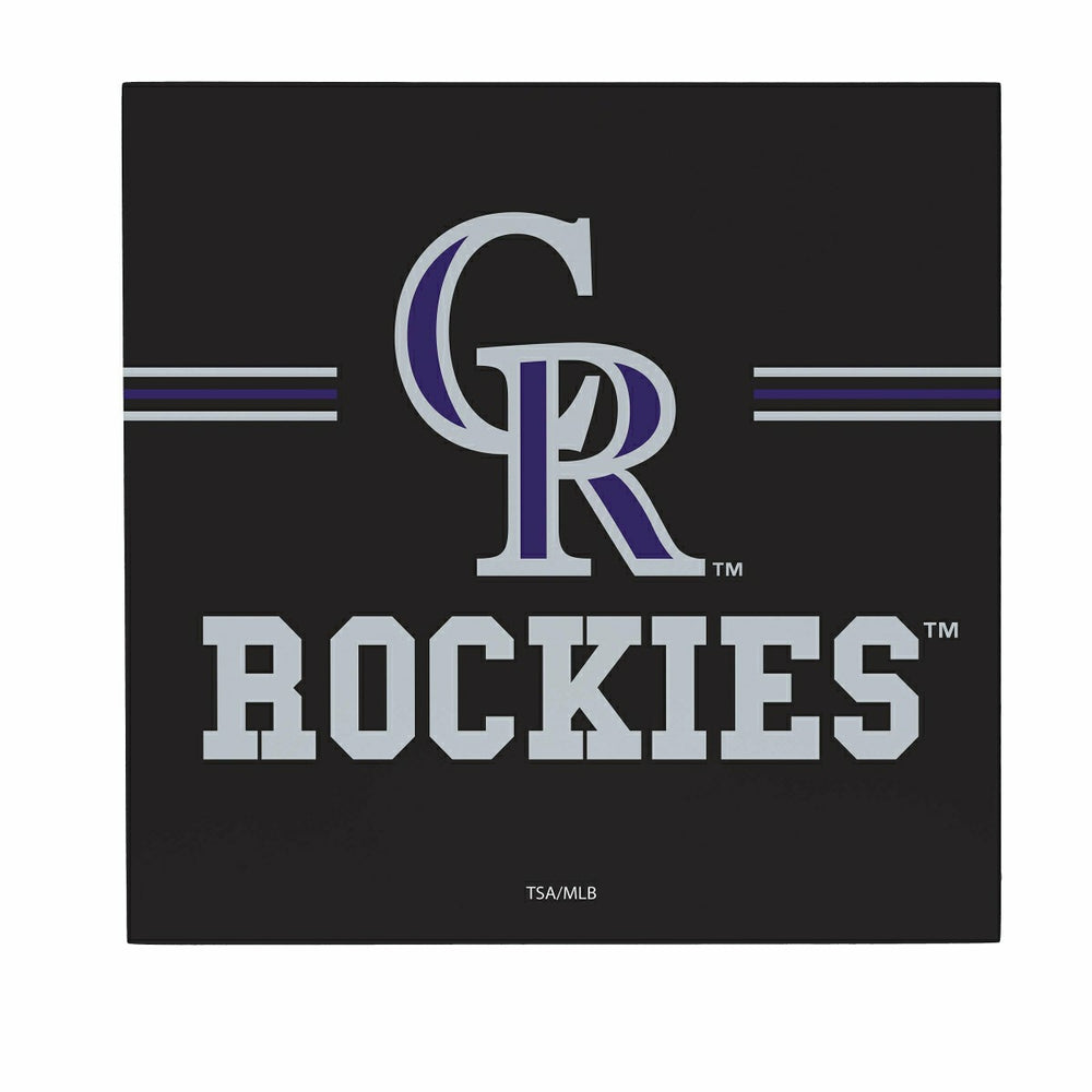 Colorado Rockies Wood Wall Sign, 12x12, MLB, Home