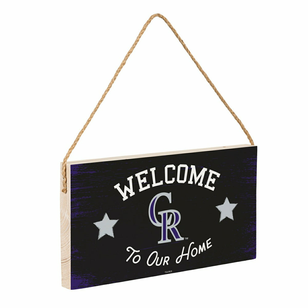 Colorado Rockies Wood Wall Sign, 6x11, MLB, Home