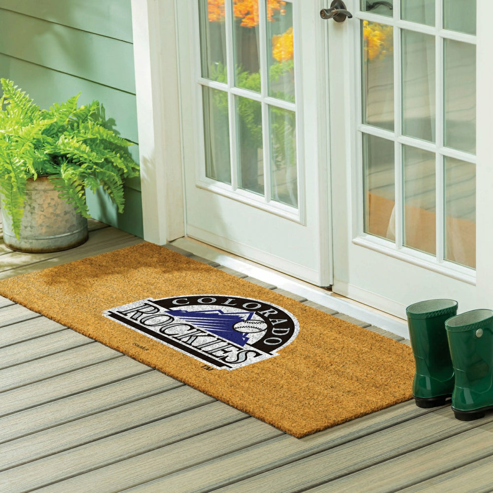 Colorado Rockies Extra Large Full Color Coir Mat, 60"x24", MLB