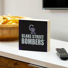 Colorado Rockies Plock, Down Home Fans, 6x6, MLB, Home
