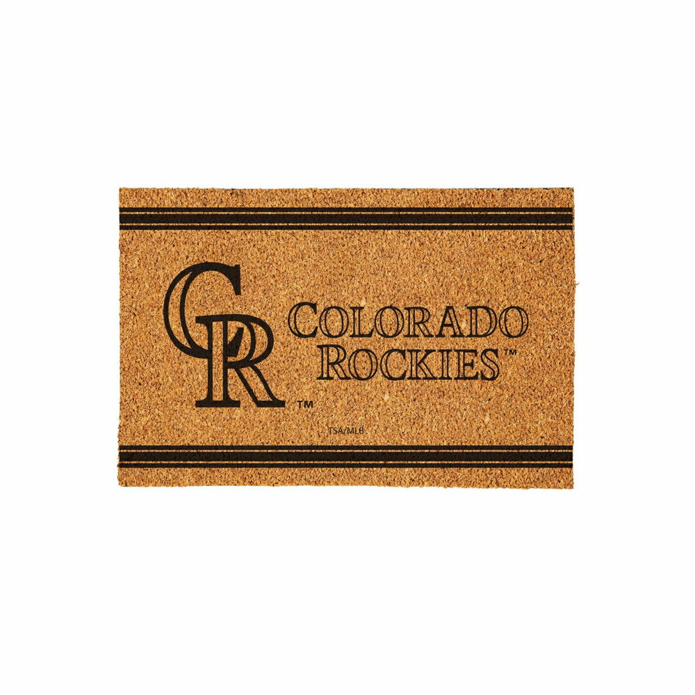 Colorado Rockies Large One Color Coir Mat, 36"x24", MLB