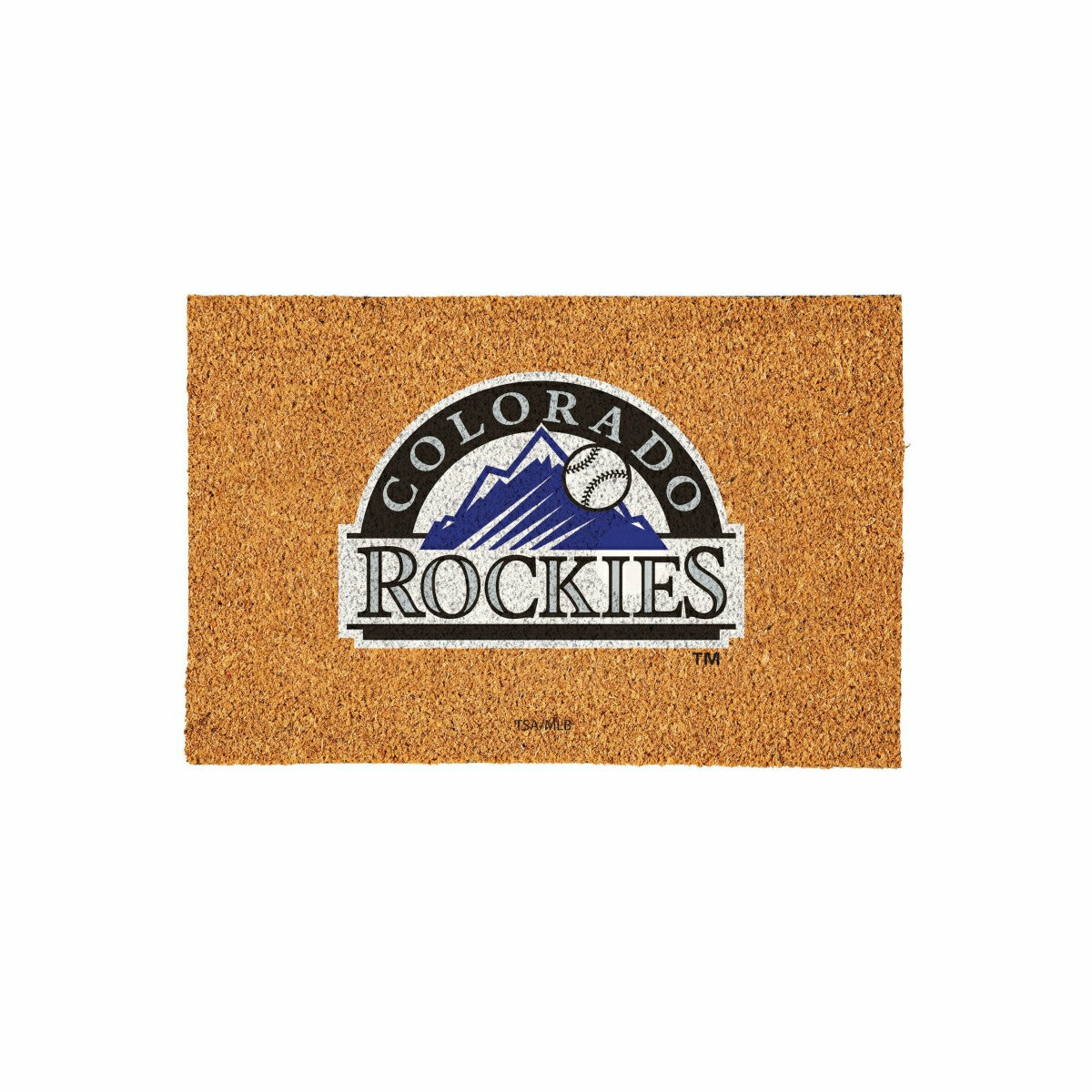 Colorado Rockies Large Full Color Coir Mat, 36"x24", MLB