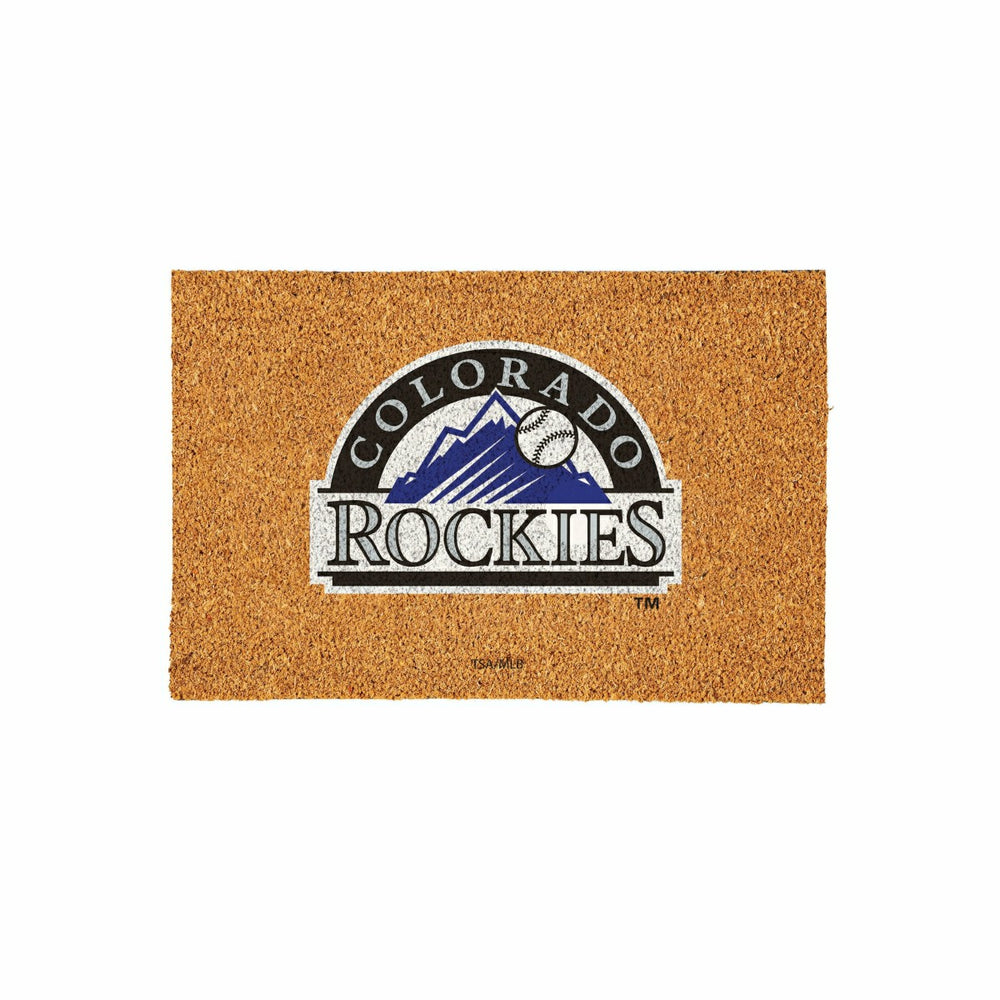 Colorado Rockies Large Full Color Coir Mat, 36"x24", MLB
