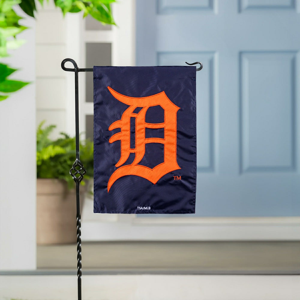 Detroit Tigers Appliqué Garden Flag, MLB, Home