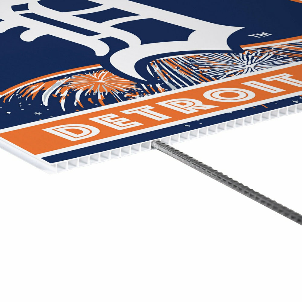Detroit Tigers Yard Sign, Patriotic, MLB, Home