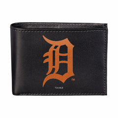 Detroit Tigers Black Bi-Fold Embroidered Wallet w/ RFID Blocking, MLB, Home