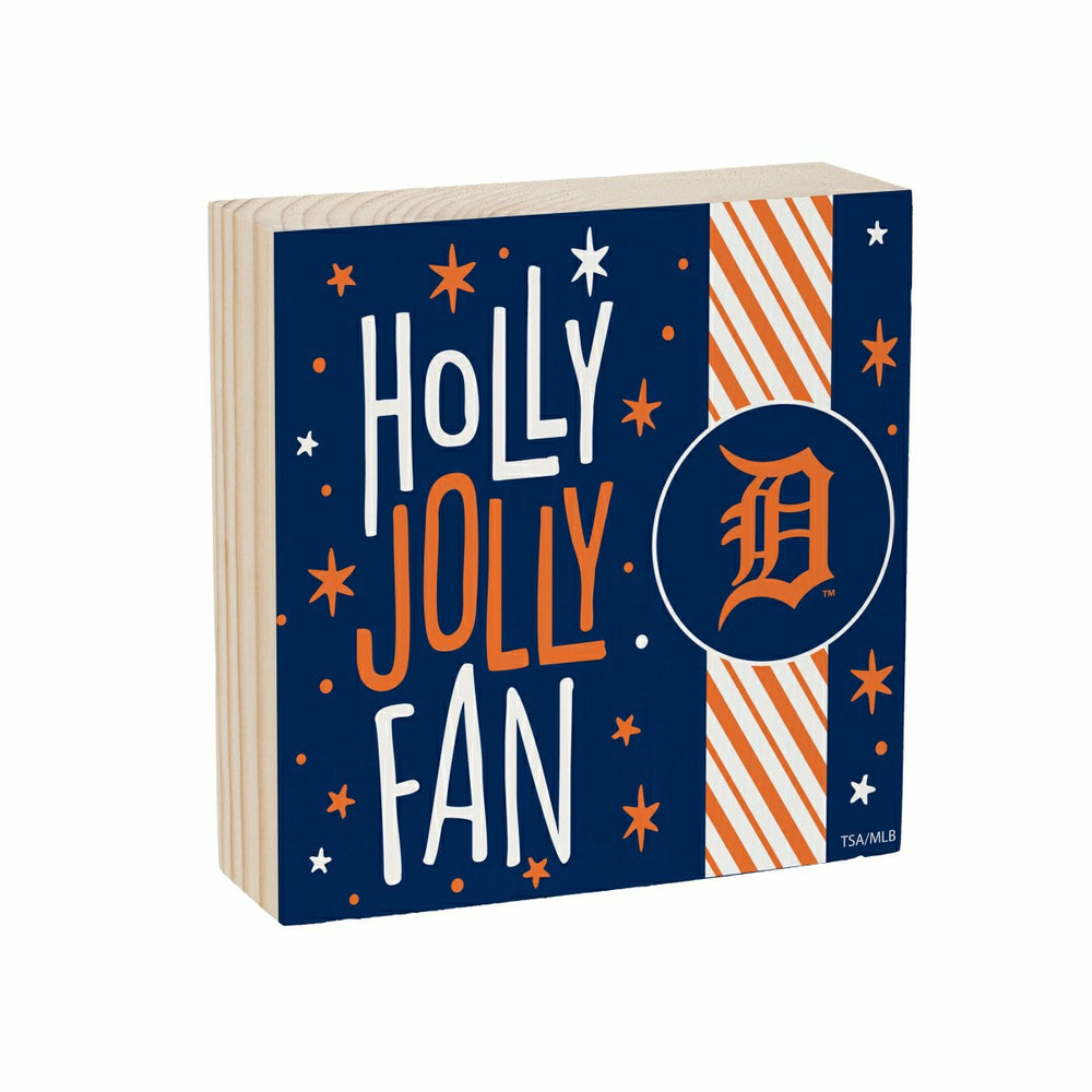 Detroit Tigers Block, Holiday, 6x6, MLB, Home