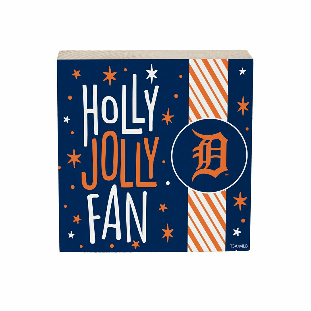 Detroit Tigers Block, Holiday, 6x6, MLB, Home
