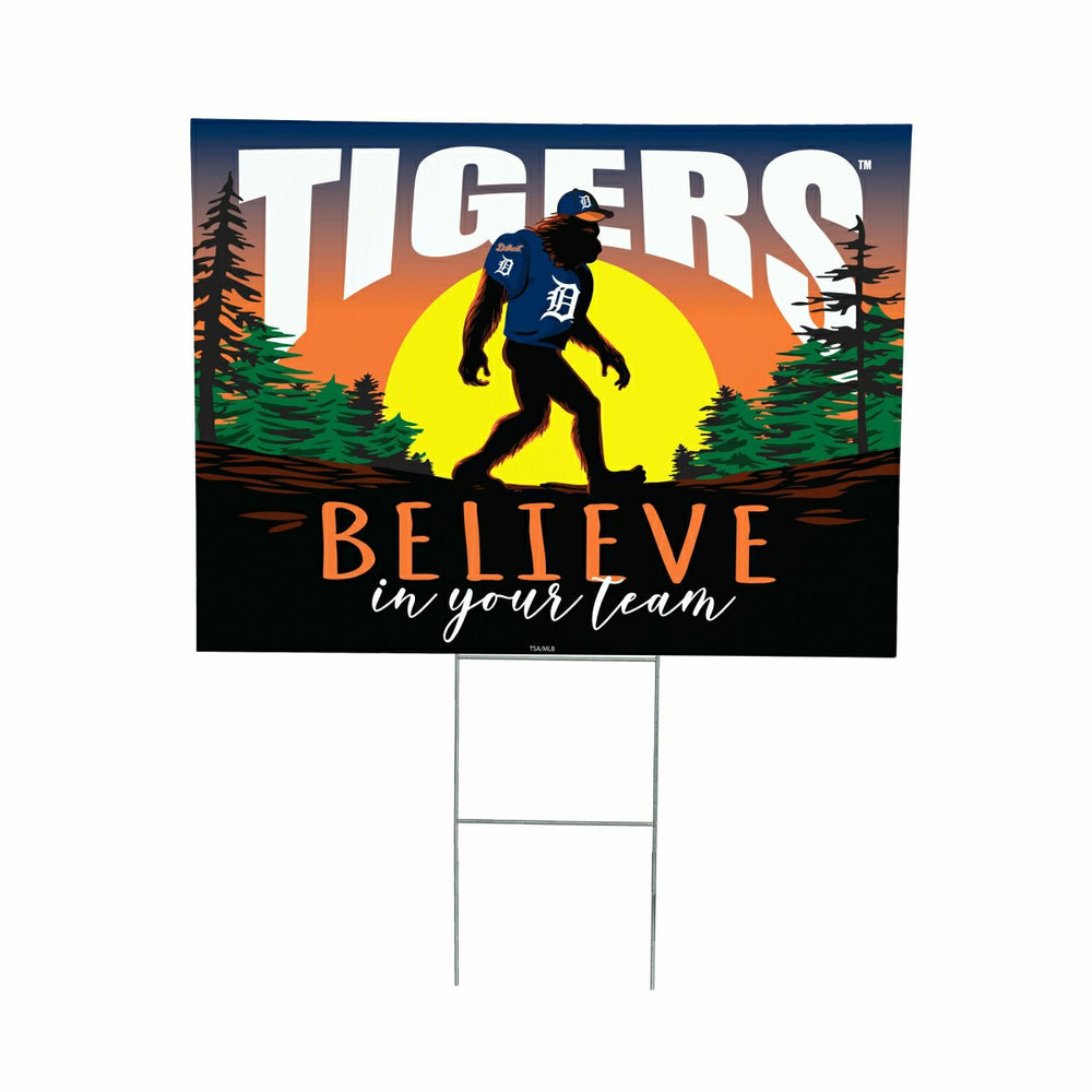 Detroit Tigers Yard Sign, Bigfoot, MLB, Home
