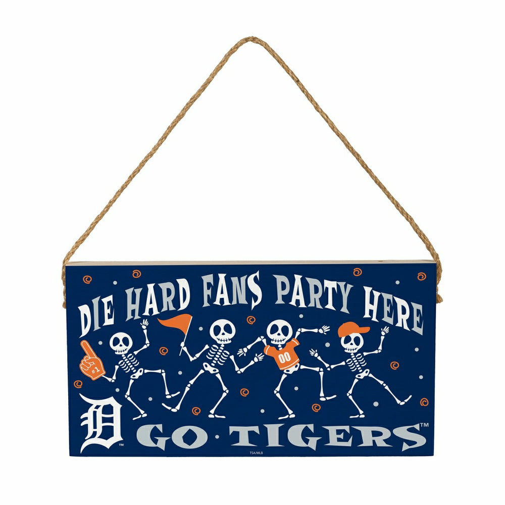Detroit Tigers Halloween Wood Wall Sign, 6x11, MLB, Home