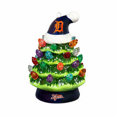 Detroit Tigers 4" Mini LED Tabletop Christmas Tree, Set of 2, MLB