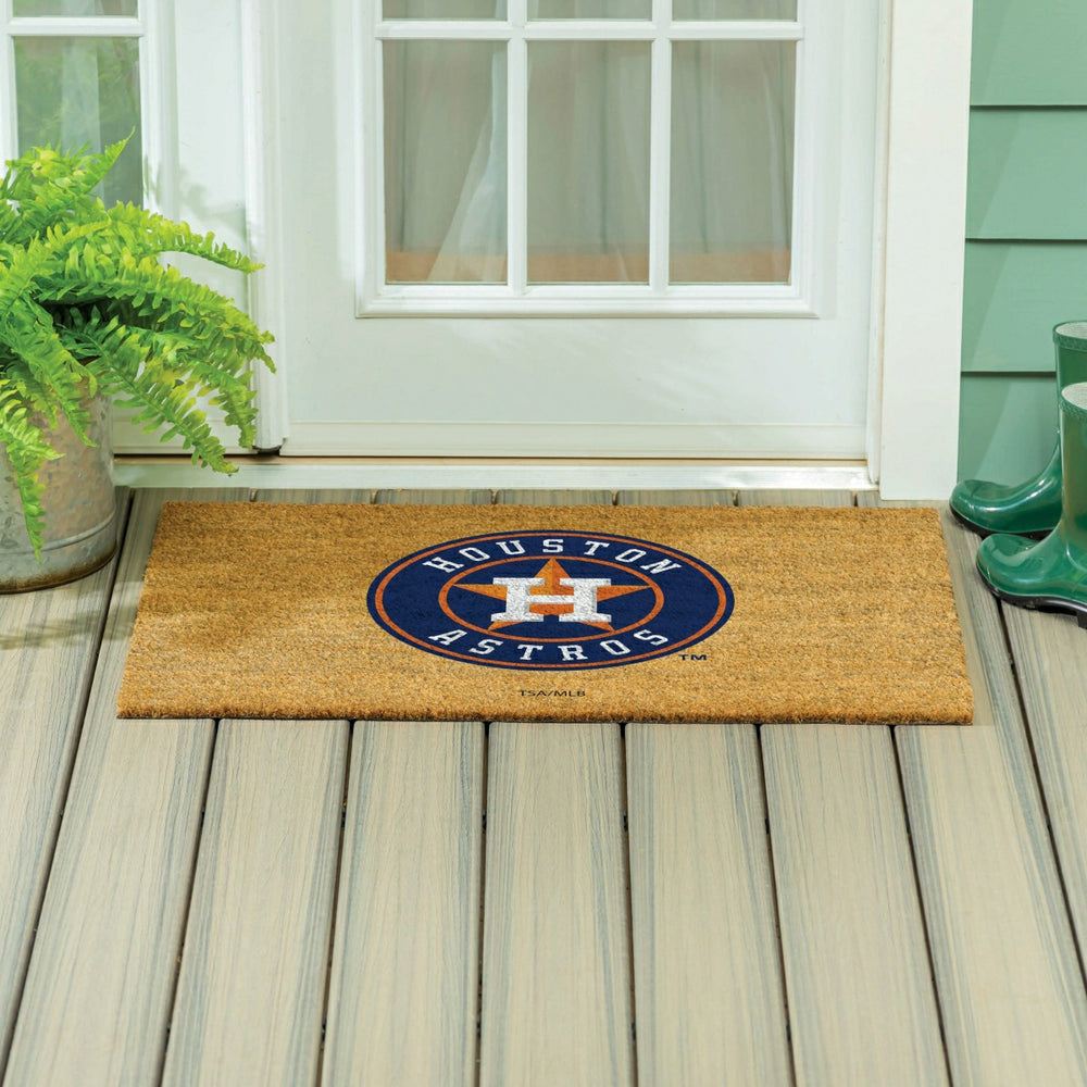 Houston Astros Large Full Color Coir Mat, 36"x24", MLB