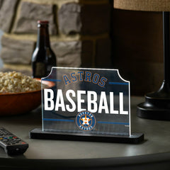 Houston Astros Baseball Rectangle Desklite LED Decor, MLB, Home