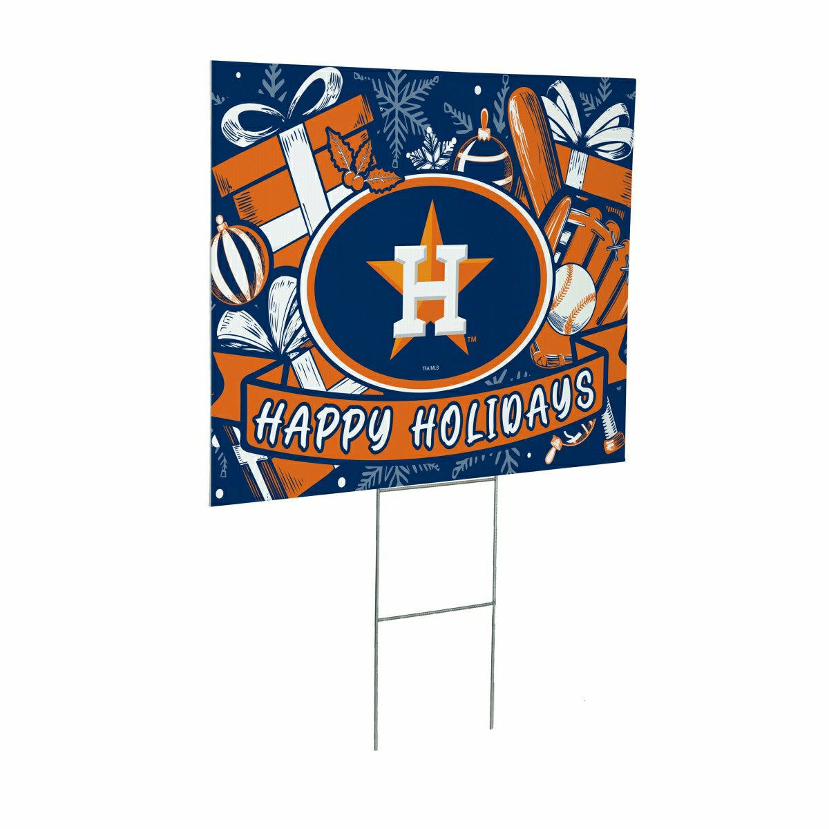 Houston Astros Yard Sign, Holiday, MLB, Home