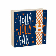 Houston Astros Block, Holiday, 6x6, MLB, Home