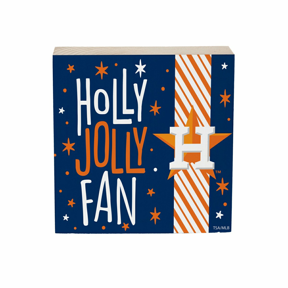 Houston Astros Block, Holiday, 6x6, MLB, Home