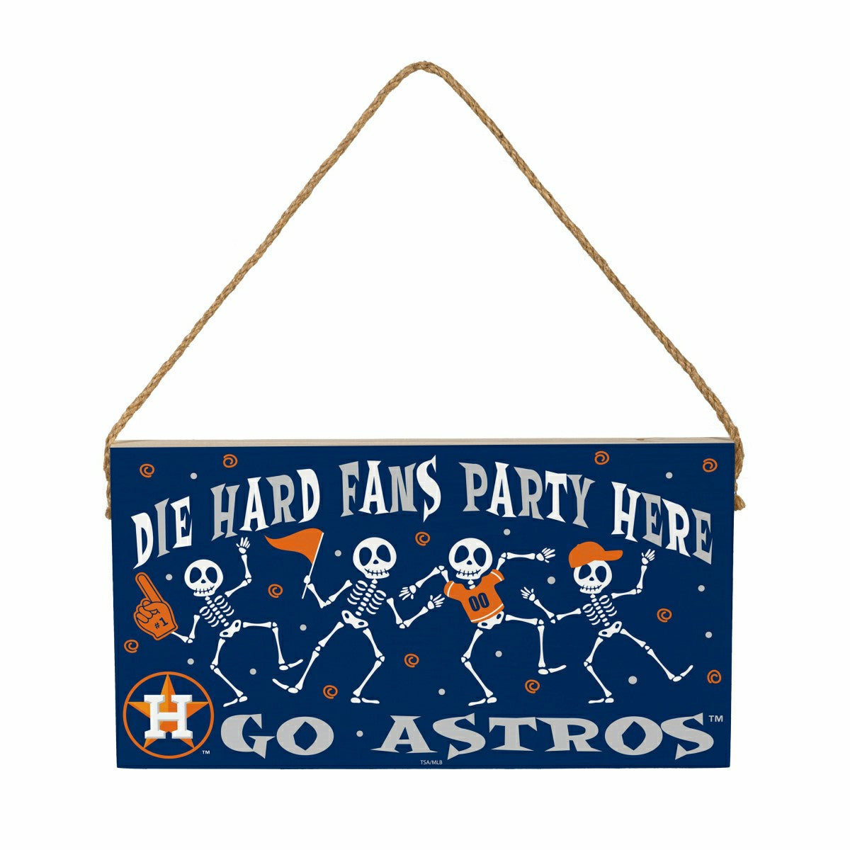 Houston Astros Halloween Wood Wall Sign, 6x11, MLB, Home