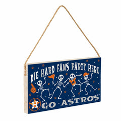 Houston Astros Halloween Wood Wall Sign, 6x11, MLB, Home