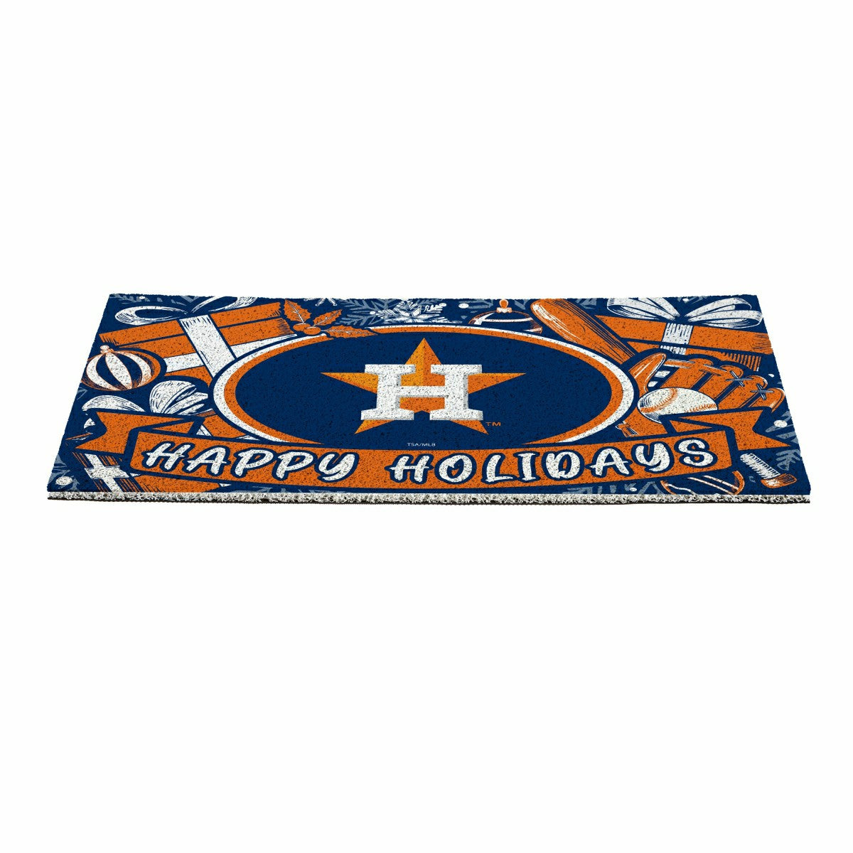 Houston Astros Holiday PVC Mat, 28"x16", MLB
