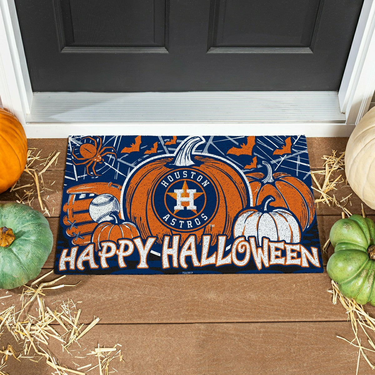 Houston Astros Halloween PVC Mat, 28"x16", MLB