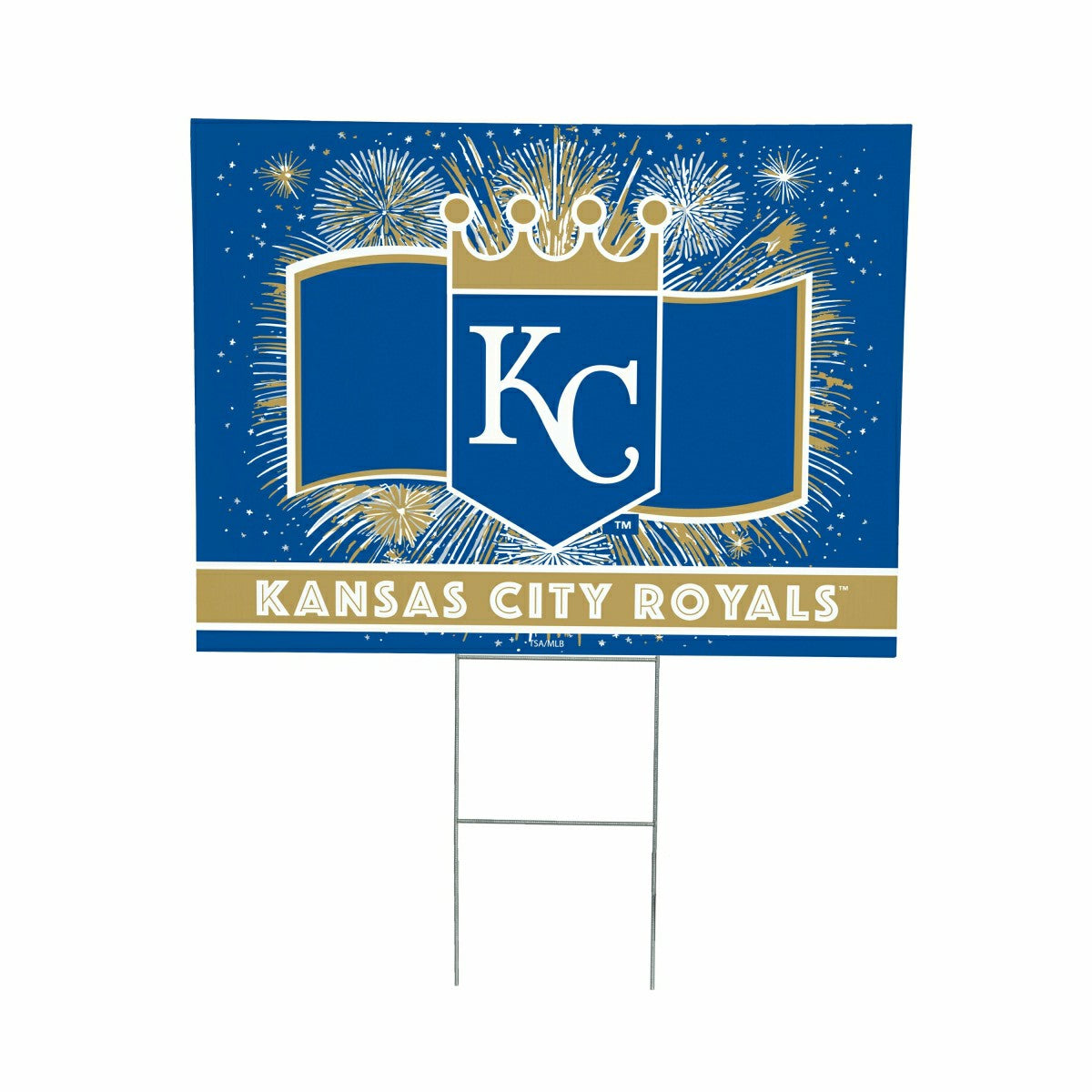 Kansas City Royals Yard Sign, Patriotic, MLB, Home