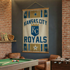 Kansas City Royals, Canvas Wall Tapestry, Large, 54x36, MLB, Home