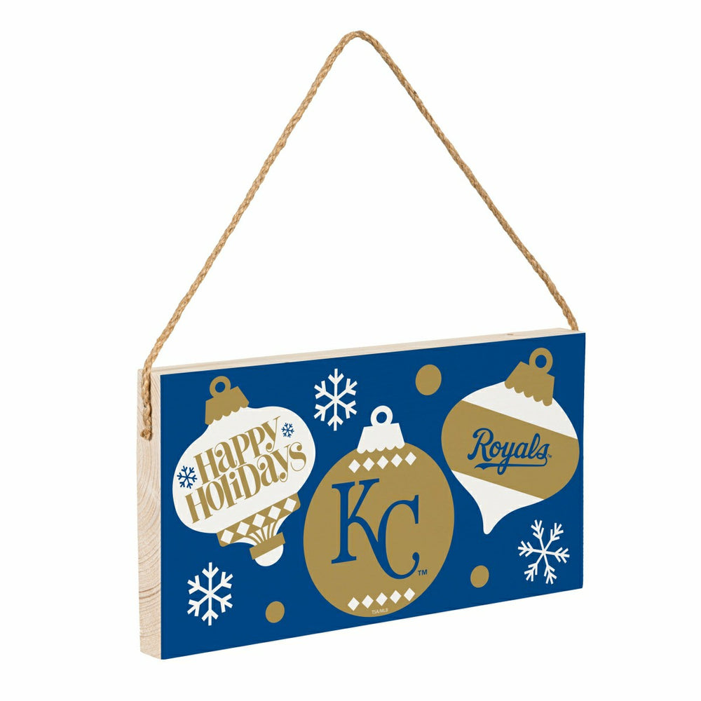 Kansas City Royals Holiday Wood Wall Sign, 6x11, MLB, Home